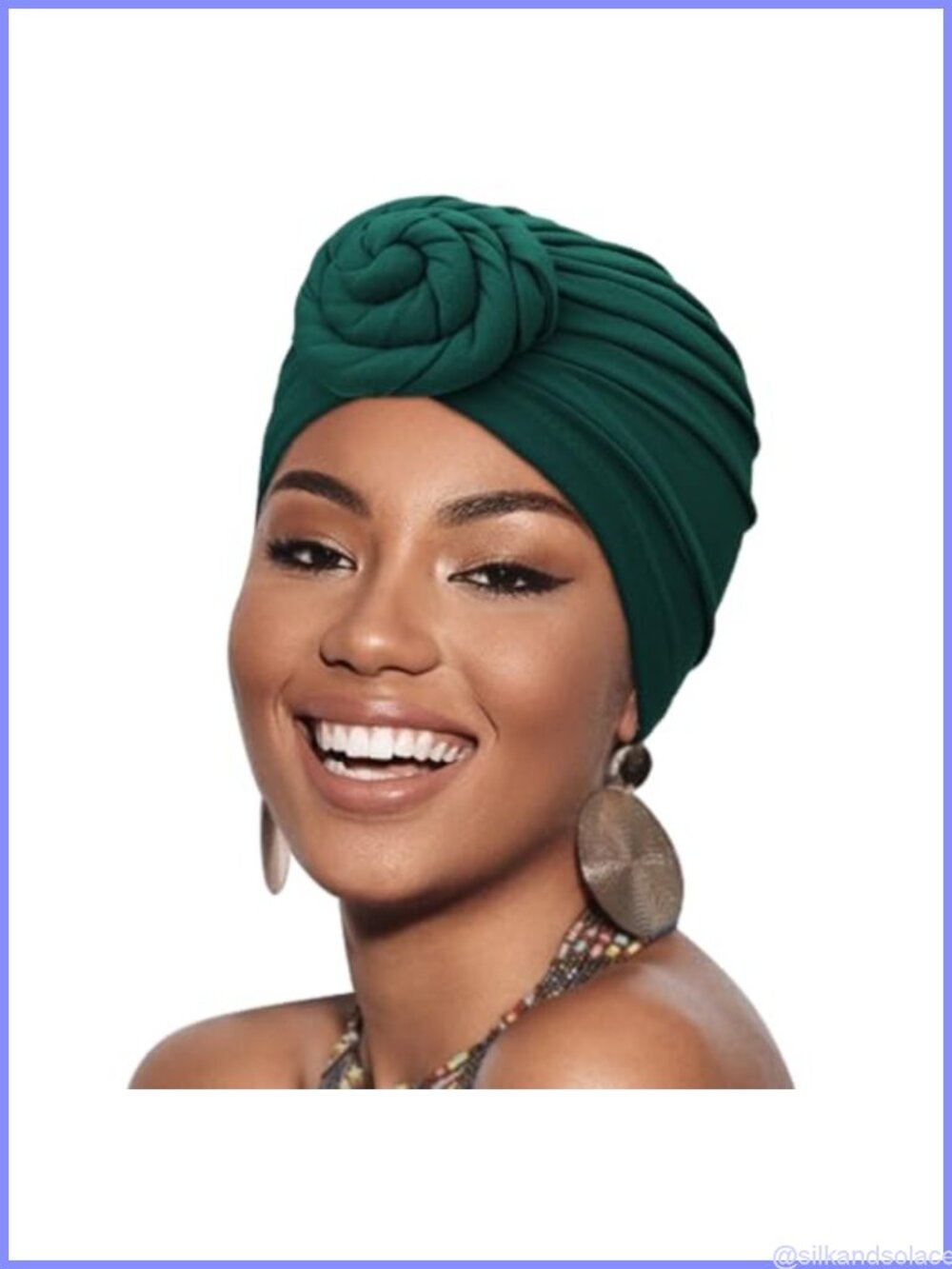 Pre-Tied Twisted Turban Head Wrap Cap Polyester Chemo Beanie